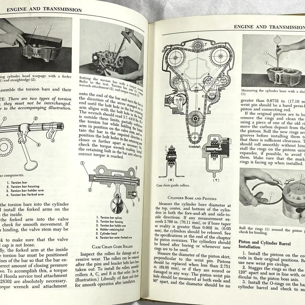 Chilton's Repair and Tune-Up Guide Honda Twins Motorcycle Service Manual Book